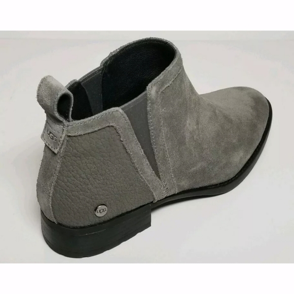 UGG Grey Suede Ankle Boots - Size 7.5 - Picture 7 of 8